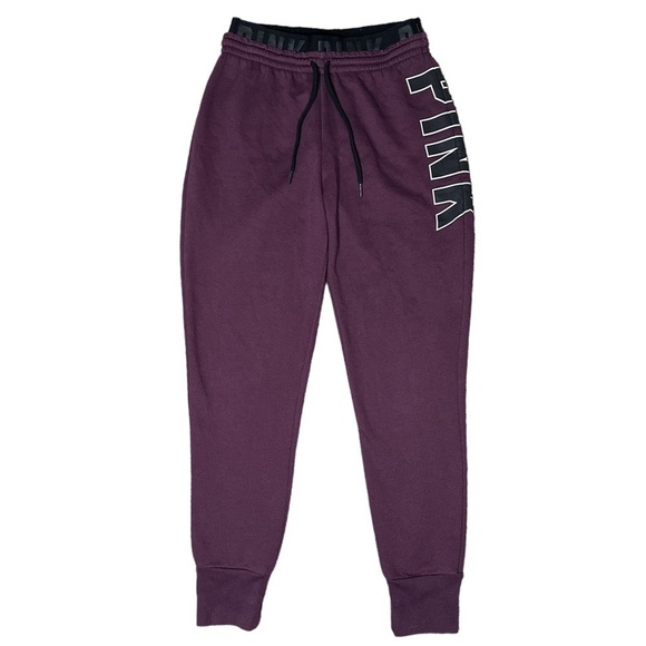 PINK Victoria's Secret Pants - MAROON & Black Victoria’s Secret PINK Joggers